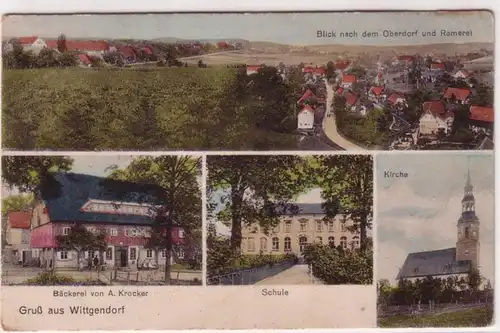67342 Mehrbild Ak Gruß aus Wittgendorf Bäckerei usw. um 1910