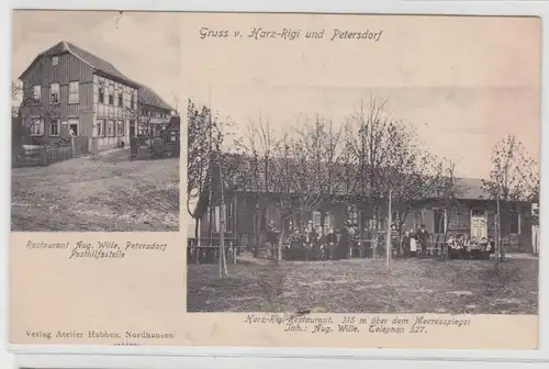 64829 Mehrbild Ak Gruß v. Harz Rigi und Petersdorf Restaurant usw. 1907