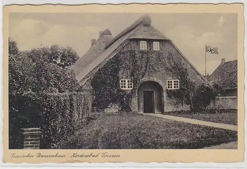 64808 Ak Friesisches Bauernhaus Nordseebad Tossens um 1920