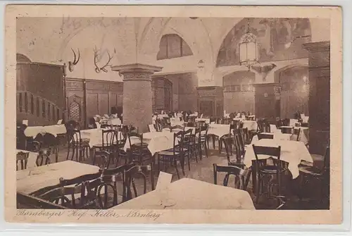 64779 Ak Nürnberg Restaurant Bamberger Hof Keller um 1930