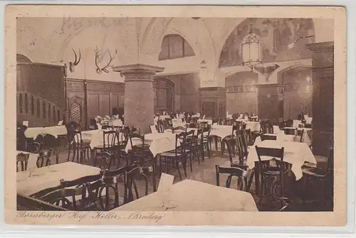 64779 Ak Nuremberg Restaurant Bamberger Hof Keller vers 1930