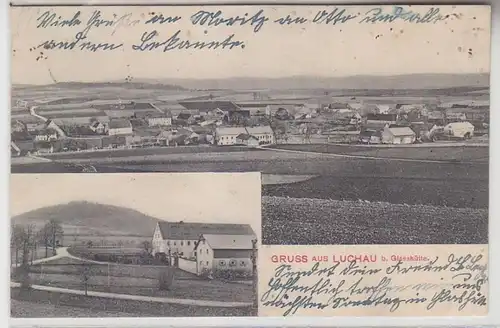 64773 Multi-image Ak Gruss de Luchau près de Glashütte 1907