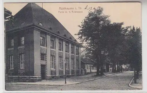 64746 Ak Mühlhausen i. Th. Partie m.d. Reichsbank 1916