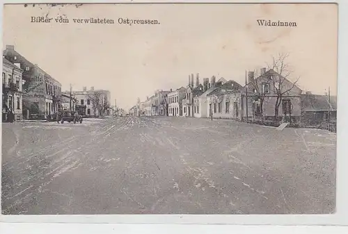 64730 Ak Widmussen Images de la Prusse dévastée de l'Est 1917