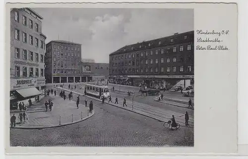 64723 Ak Hindenburg Obersilesien Centre-ville Peter Paul Place vers 1940