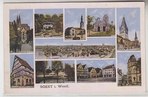 64706 Mehrbild Ak Soest in Westfalen Stadtansichten 1917