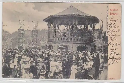 64691 Ak Hannover Rummelplatz im Rundteil 1904