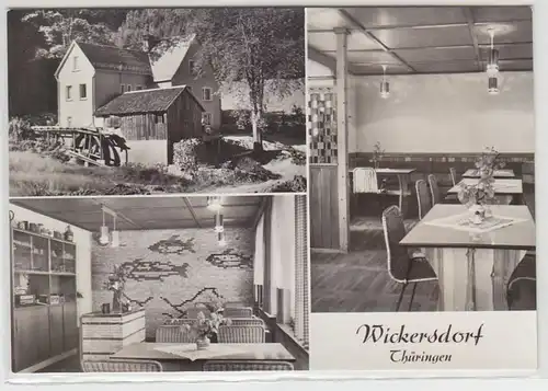 64677 Mehrbild Ak Wickersdorf Thüringen Gaststätte "Talmühle" 1972
