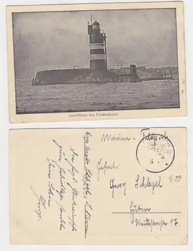 64641 Marine Post Ak phare à Friedrichsort vers 1916
