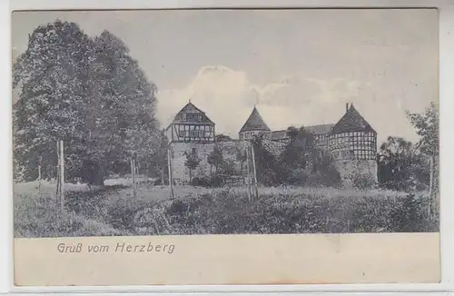 64575 Ak Gruss de Herzberg près d'Alsfeld 1910