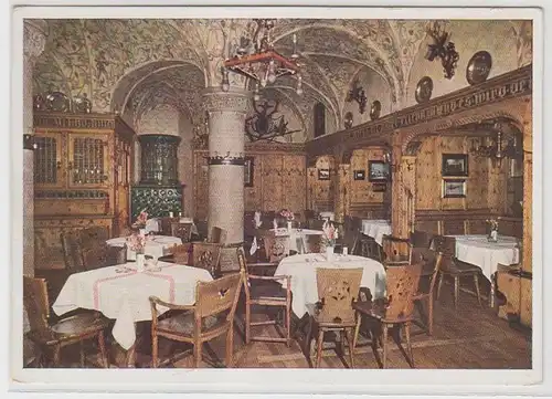 64553 Ak Munich Hôtel et caves à vin "Kaierstuben" vers 1930