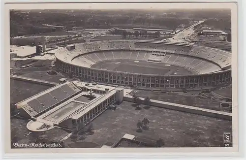 64530 Ak Berlin Reichssportfeld Luftbildaufnahme 1936