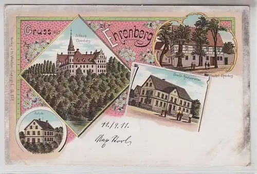 64493 Ak Lithographie Gruß aus Ehrenberg um 1900