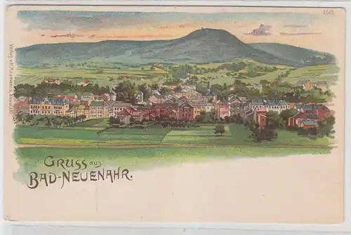 64428 Ak Lithographie Gruss de Bad Neuenahr vers 1900