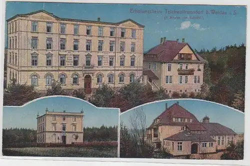 64356 Mehrbild Ak Erholungsheim Teichwolframsdorf bei Werdau 1920