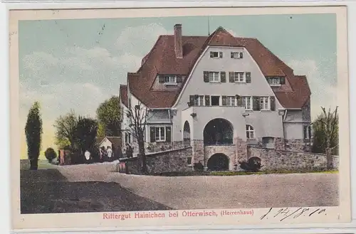64353 Ak Rittergut Hainichen bei Otterwisch Herrenhaus 1910