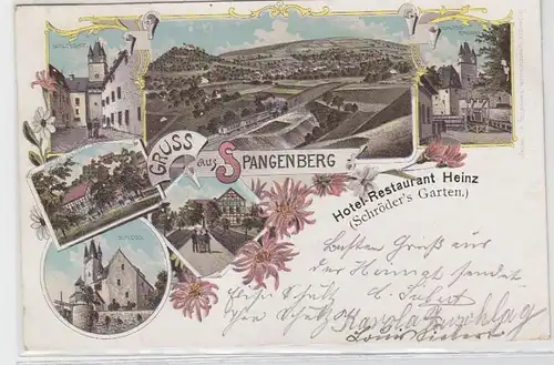 64238 Ak Lithographie Gruss de Spangenberg 1898