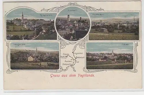 64190 Mehrbild Ak Gruß aus dem Vogtlande 1921