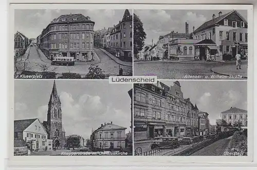 64175 Multi-image Ak Lüdenscheid Kluserplatz, Knapperstraße, Wilhelmstrasse vers 1940