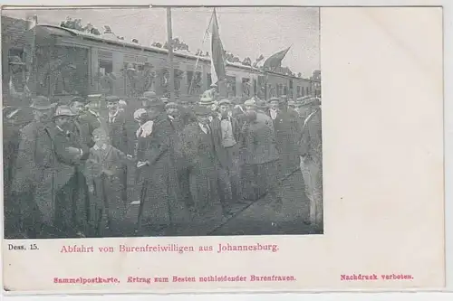 64125 Ak Burenkrieg, départ de Burensvollde de Johannesburg vers 1900