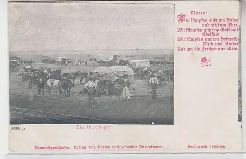 64126 Ak Ein Burenlager in Südafrika um 1900