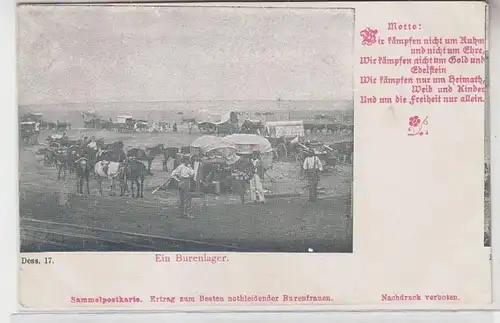 64126 Ak Un camp de burens en Afrique du Sud vers 1900