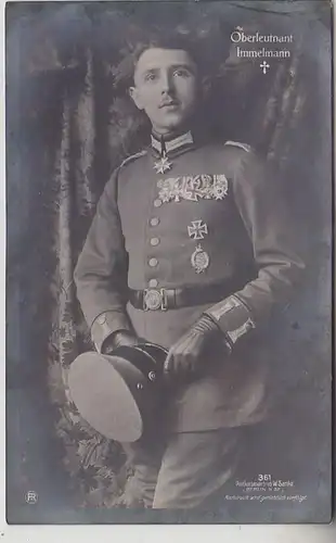 64107 W. Sanke Ak Voleur Lieutenant-chef Immelmann vers 1916