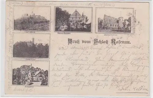 64003 Multi-image Ak Salut du château Rosenau 1896