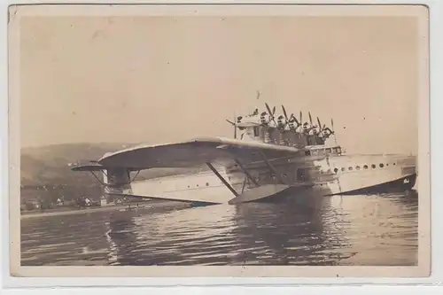 63980 Foto Ak Riesen Flugschiff Dornier DO X um 1930