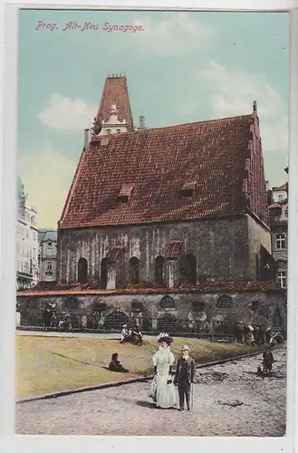 63977 Judaika Ak Prag Alt-Neu Synagoge um 1910