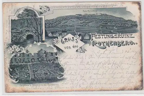 63960 Multi-image Ak Gruss de la forteresse Rothenburg 1900