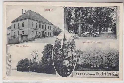 63955 Mehrbild Ak Gruß aus Zedlitz Gasthof usw. 1914