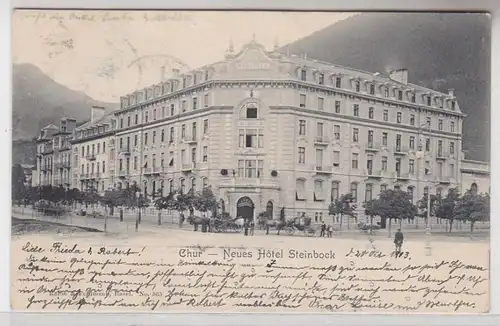 63935 Ak Chur Graunbünden Neues Hotel Steinbock 1903