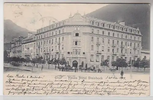 63935 Ak Chur Grünbünden Neue Hotel Steinbock 1903