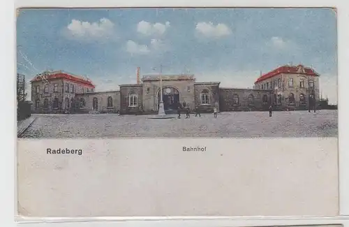 63922 Ak Radeberg Bahnhof 1925