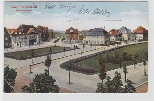 63906 Ak Essen-Rüttenscheid Haumannsplatz 1919