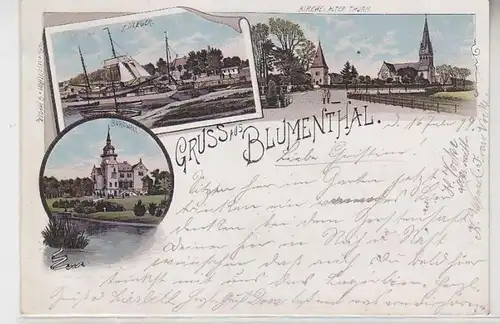 63885 Ak Lithographie Grousse de Blumenthal Investisseurs privés, château, etc. 1899