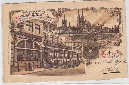 63779 Ak Weingroßhandlung Mathias Beckmann Köln am Rhein um 1930