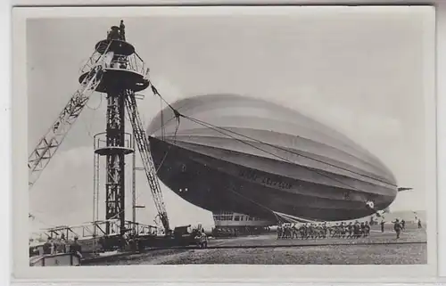 63755 Ak Luftschiff LZ 127 "Graf Zeppelin" am Ankermast 1939