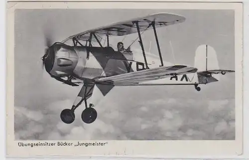 63753 Ak AK Assessorier Bücker "Jungmeister" avion 1939
