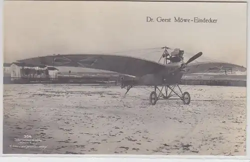 63748 W. Sanke Ak Deutscher Dr. Geest Möwe Eindecker Flugzeug im 1. Weltkrieg