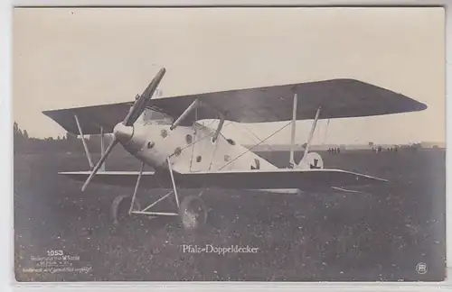 63747 W. Sanke Ak Deutscher Pfalz Doppeldecker Flugzeug im 1. Weltkrieg