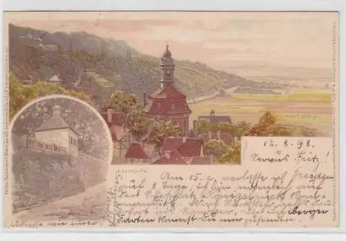 62664 Künstler Postkarte Loschwitz 1898