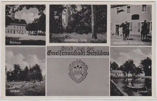 62597 Mehrbild Ak Gruß aus der Gneisenaustadt Schildau 1960