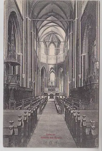 62573 Ak Doberan intérieur de l'église vers 1910