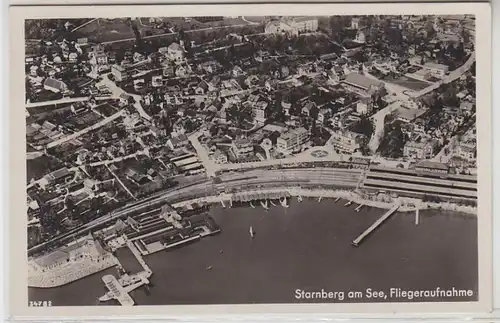 62570 Ak Starnberg am See Fliegeraufnahme 1942