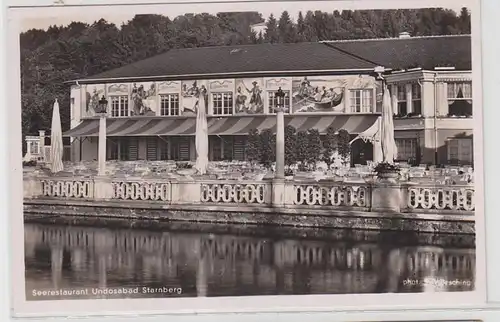62569 Foto Ak Starnberg Seerestaurant Undosabad 1942