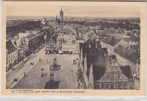 62564 Ak Wittenberg vom Turme der Stadtkirche gesehen um 1930