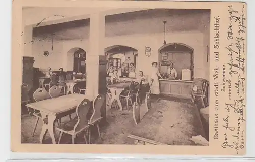 63719 Ak Dresden Gasthaus zum städt. Vieh- und Schlachthof 1935