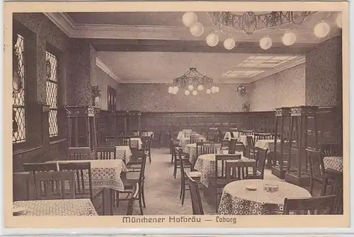 63713 Ak Coburg Münchener Hofbräu vers 1920